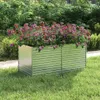 DELUKE® Hochbeet für Garten OSKAR Silber | 160x80x77cm | Produktbild-Vorschau 3
