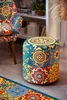 Pouf contenitore Excelsa Trinacria in velluto e legno Anteprima dell’immagine prodotto 2
