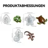 3 Stück 3D-Silikon-Formen, Tiermotive (Schildkröte, Frosch, Produktbild-Vorschau 2