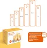 Diagrams of LED candles with dimensions and a box of LED candles with accessories. Produktbild-Vorschau