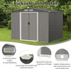 COSTWAY Abri de jardin avec fondations, 260x207x180cm, abri Voir les images du produit 5