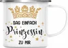 Trendation - Emaille Tasse Prinzessin Geschenk Mädchen Produktbild-Vorschau 1