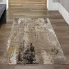 Moderner Teppich mit abstraktem Design in beige braun Größe Produktbild-Vorschau 1
