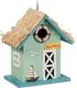 Casetta per uccelli decorativa Relaxdays, stile casa al Anteprima dell’immagine prodotto 1