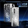 Two phone cases with a circuit board design are displayed against a dark, futuristic background. Produktbild-Vorschau