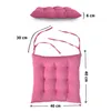 Komfortec 2er Set 40x40 cm Stuhlkissen mit Bändern, 100% Produktbild-Vorschau 5