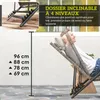 Outsunny Bain de soleil en résine tressée, chaise longue Voir les images du produit 3