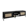 TV-Schrank VIENNA 3D mit Wiener Flechtwerk schwarz Produktbild-Vorschau 9