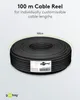 goobay Cavo coassiale RG 58 doppio schermato nero 100 m Anteprima dell’immagine prodotto 6