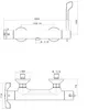 Sapho LEA Wand-Thermostat-Duscharmatur, Medizinischer Produktbild-Vorschau 2