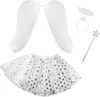 A set of angel costume accessories laid out on a white background. Produktbild-Vorschau