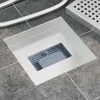 vidaXL Scarico doccia a punto argento 20 x 20 cm acciaio Anteprima dell’immagine prodotto 3