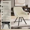 Otočné kreslo Snug čalúnené, zamatový vzhľad 58 x 58 x 82 Náhľad obrázku produktu 2