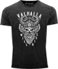 Herren Vintage Shirt Valhalla Will Rise Viking Helm Odin Produktbild-Vorschau 1
