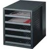 HAN Schubladenbox 1401-13 DIN A4 5Schubfächer PS Produktbild-Vorschau 4