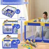 LZQ Laufstall Baby 200x180cm, Laufgitter Baby Absperrgitter Produktbild-Vorschau 6