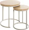 HAKU Beistelltisch Couchtisch 2er Set Eiche hell, Produktbild-Vorschau 1