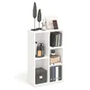 KOMTO Bücherregal Weiß - Bücherschrank Regal Schmal mit 5 Produktbild-Vorschau 5