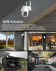 Collage of images showing different installation locations for a wireless security camera. Produktbild-Vorschau