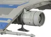 A close-up view of the engine and wing of a toy spaceship. Náhled obrázku produktu