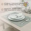 6 Stück Platzset Kunstleder, Wendbares Tischset 45x30cm, Produktbild-Vorschau 5
