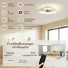 Stropní svítidlo HOMCOM s ventilátorem, Ø 49 cm, tiché LED Náhled obrázku produktu 8