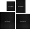 Four black rectangles of different sizes, each with dimensions labeled in white text. Produktbild-Vorschau