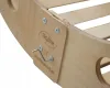 Close-up of a wooden climbing arch with a metal handle and screws. Produktbild-Vorschau