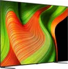 A side view of a large LG OLED television displaying a colorful, abstract graphic. Náhľad obrázku produktu