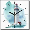 Coloray Uhr auf Leinwand 30x30 cm Wand Uhr Dekoration Produktbild-Vorschau 1