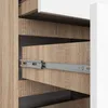 Akord Komoda 10 zásuvek Dub Sonoma / bílá 120x40x121 cm Náhled obrázku produktu 4