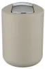 WENKO Schwingdeckel Eimer Brasil 2 L Taupe S Kosmetik Müll Produktbild-Vorschau 5