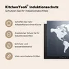 KitchenYeah© Herdabdeckplatte Weltkarte - Einfach - Schwarz Produktbild-Vorschau 6