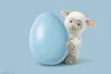 Steiff Lamm Lita 30 cm weiß-braun-grau sitzend 073427 Produktbild-Vorschau 3