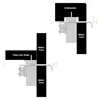 Diagrams showing the installation of a furniture latch mechanism. Produktbild-Vorschau