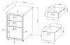 Rollcontainer 'Kökar' mit 3 Schubladen Stahl 48 x 28 x 41 Produktbild-Vorschau 7