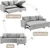 Merax 3-osobowa sofa narożna z funkcją spania, sofa w Podgląd zdjęcia produktu 6