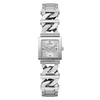 A silver Guess watch with a square face and a chunky chain-link bracelet. Náhled obrázku produktu