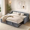 INONEFT Multifunktionales ausziehbares Schlafsofa 90 x 200 Produktbild-Vorschau 1