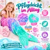 3-teiliges Meerjungfrauen-Set für Kinder – Kuscheldecke mit Produktbild-Vorschau 3