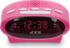 Radiosveglia FM rosa con doppia sveglia e funzione snooze Anteprima dell’immagine prodotto 2