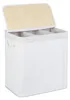 Cesto portabiancheria Relaxdays, con 3 scomparti, con Anteprima dell’immagine prodotto 1