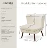 tectake® Teddy koktejlové křeslo Robina 2 čalouněné, s Náhled obrázku produktu 5