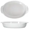 2x Auflaufform oval mit Henkel groß Keramik 36x23,7x6,5cm Produktbild-Vorschau 2