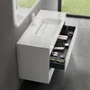 doporro Mobile Bagno Sospeso Mobiletto Sottolavabo da 120 Anteprima dell’immagine prodotto 6