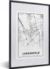 MuchoWow® Gerahmtes Poster Langenfeld - Karte - Stadtplan Produktbild-Vorschau 1