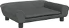 vidaXL Hundebett Dunkelgrau 70x48x22 cm Samt Produktbild-Vorschau 1
