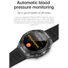 A close-up shot of a smartwatch displaying blood pressure readings, with marketing text above. Náhled obrázku produktu
