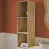 Armadio portaoggetti per il bagno, Marrone naturale Anteprima dell’immagine prodotto 8