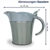 2er Set Edelstahl Thermo Sauciere Einhand Soßenkanne Produktbild-Vorschau 3